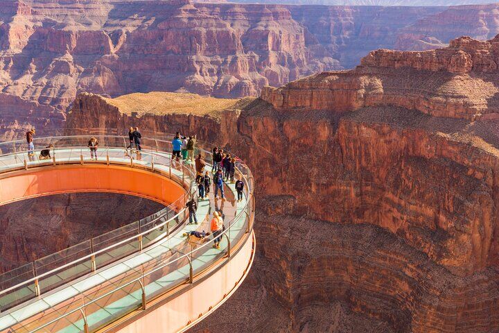 Grand Canyon West+Hoover Dam View + WiFi (Skywalk/Lunch options)