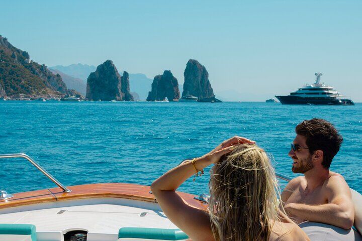 Capri Boat Tour from Sorrento: Swim, Grottos & Light Lunch in Sorrento