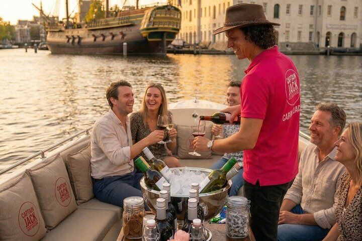 Amsterdam 90 minutes Canal Cruise with bar and snacks on board.