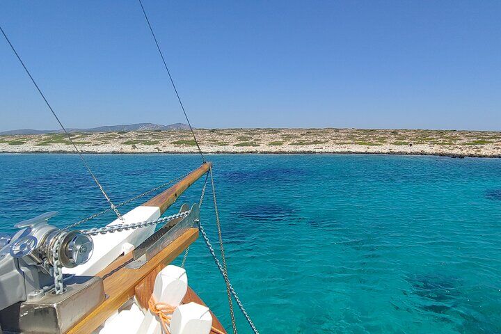 Antiparos & Despotiko Kaiki Cruise — Coves, Swim & BBQ
