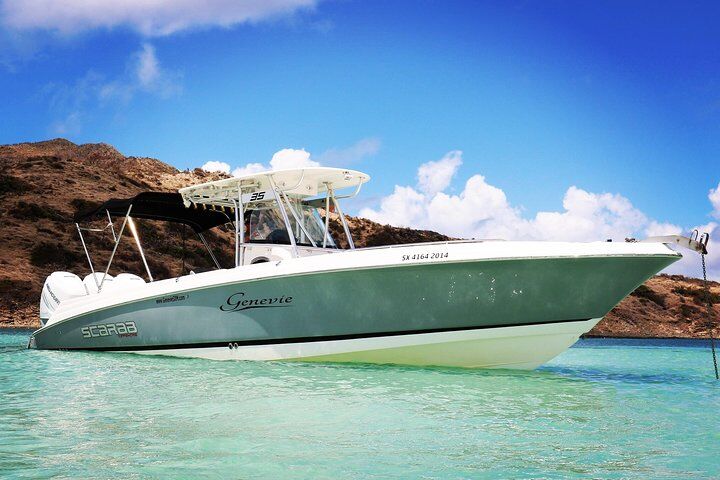 Captain Bob Speed Boat, Snorkeling, Beach Tour & Lunch St Maarten