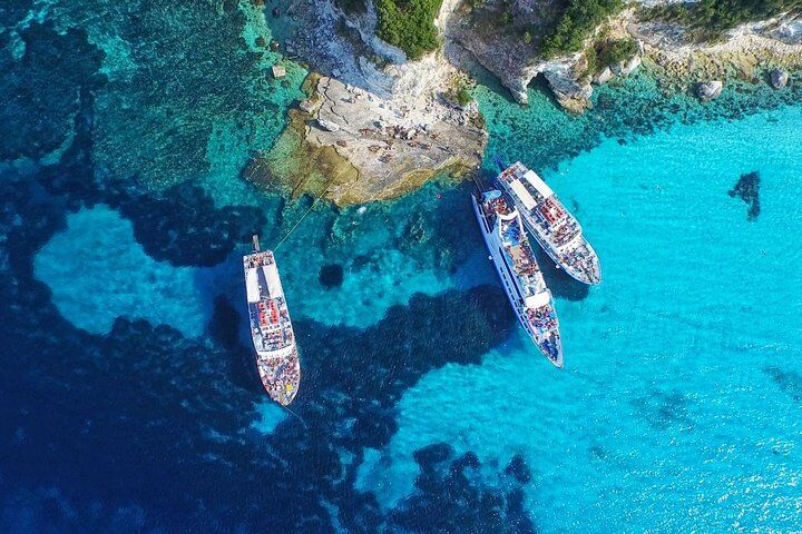 Full-Day Boat Tour of Paxos Antipaxos Blue Caves from Corfu in Corfu