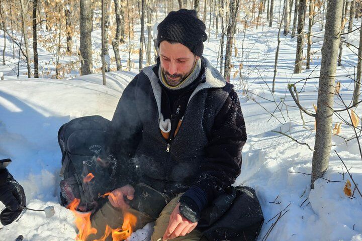 Fire Man Guided Snowshoe Tour in Mont-Tremblant