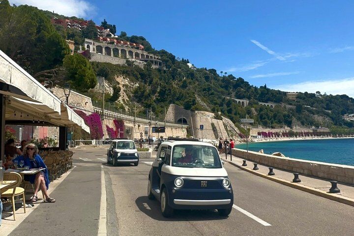 Migliori tour ed esperienze a Nice France 22 French Riviera Dolce Vita Electric Fiat Tour