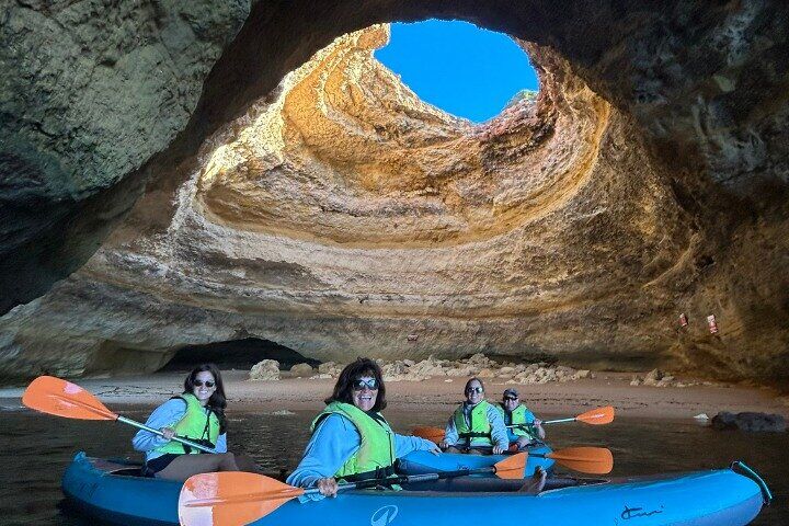 Best Tours & Experiences in Carvoeiro Algarve Portugal 10 From Faro: Kayak into Benagil Cave, visit Algar Seco & Carvoeiro