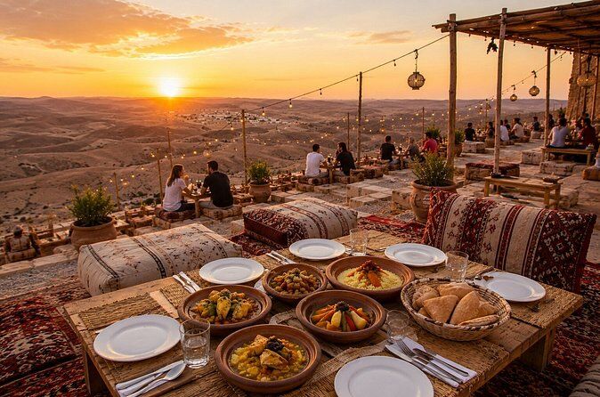 Golden Sunset Marrakech Agafay Camel Ride Dinner and Fire Show
