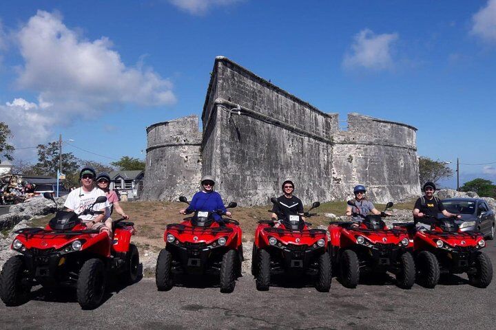 Guided ATV Nassau Tour Beach Stop Hotel and Port Pickup Samples