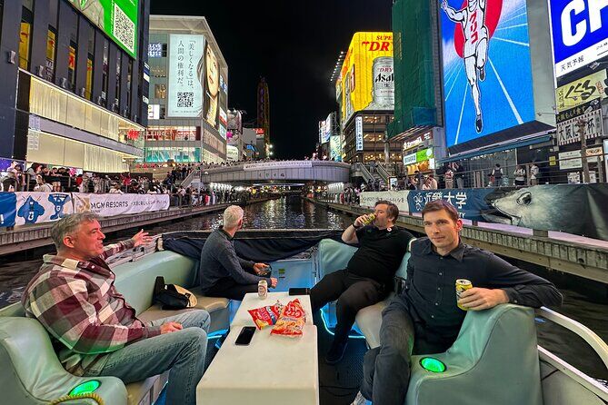 Osaka Dotonbori River Cruise with Glico Sign View 20 Min Ride
