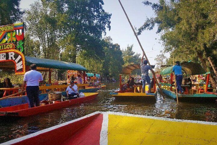 Best Things To Do in Xochimilco: Trajinera boat ride & Floating mariachi and food boats 12 Private City Tour in Frida Kahlo, Coyoacan, and Xochimilco