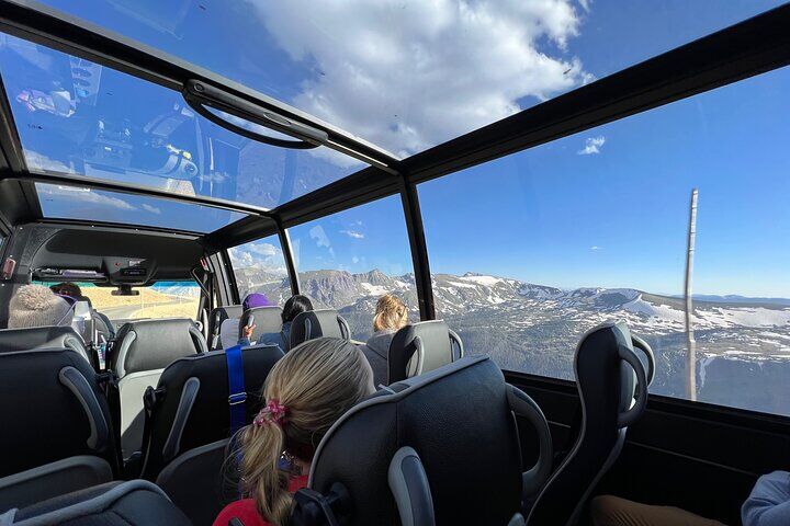 Retractable Glass Top Tours of RMNP by Purple Points Tour Company