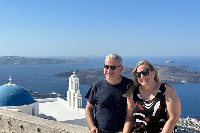 Die besten Touren und Erlebnisse in Fira, Santorin 29 SANTORINIS PANORAMIC BLUE SHADE TOUR - Fira Santorini