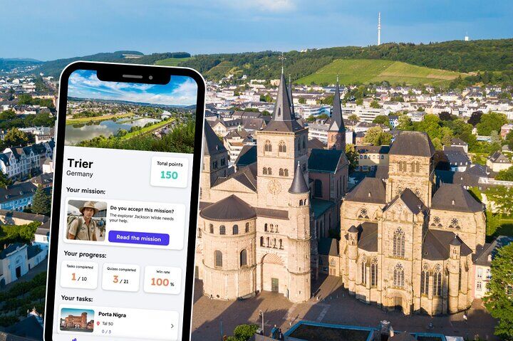 Best Tours & Experiences in Trier Porta Nigra Germany 15 Trier Exploration Private Game and City Tour on your Phone