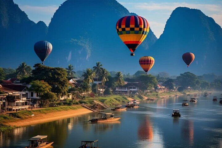 Vang Vieng Laos Hot Air Balloon Adventure Tour